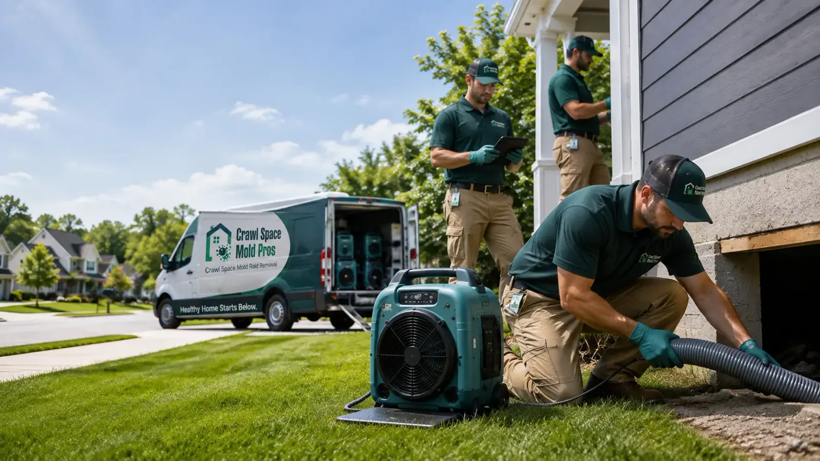 Crawl Space Mold Removal in Powell, WY